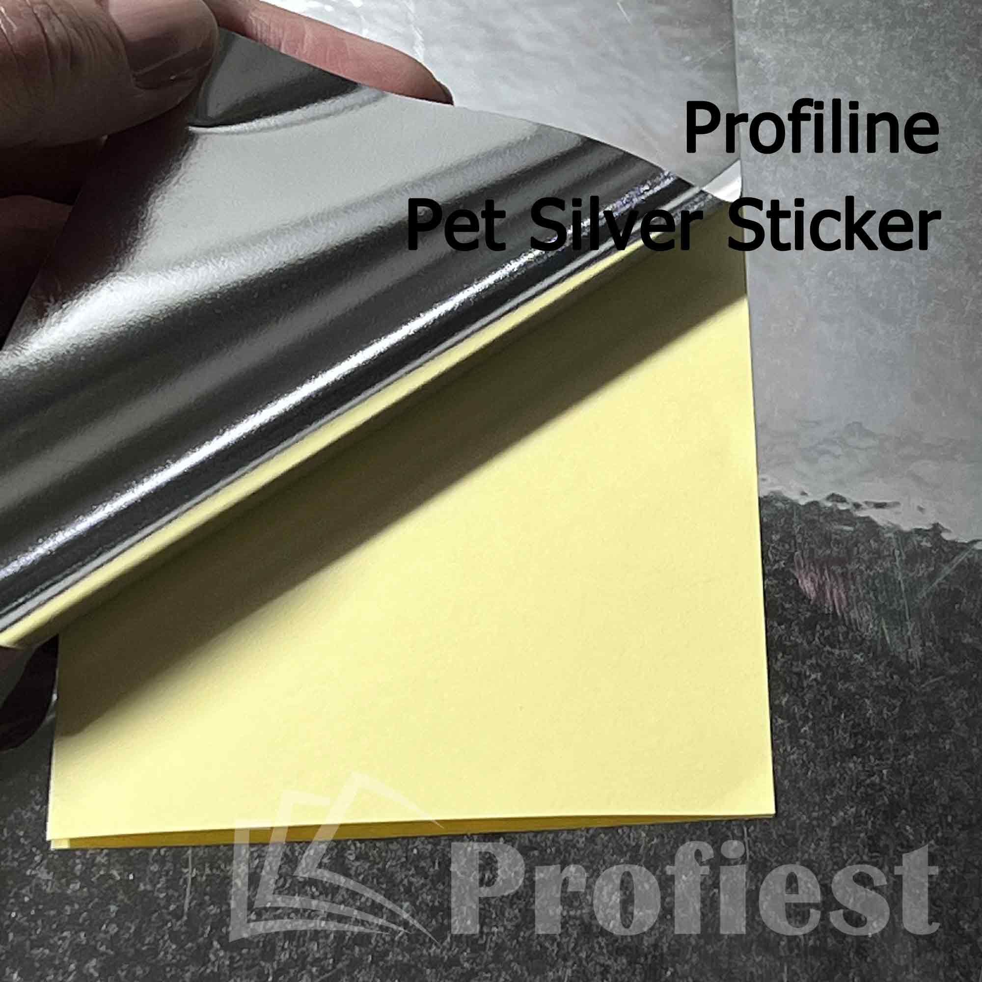A4: Profiline Silver Sticker 75UM