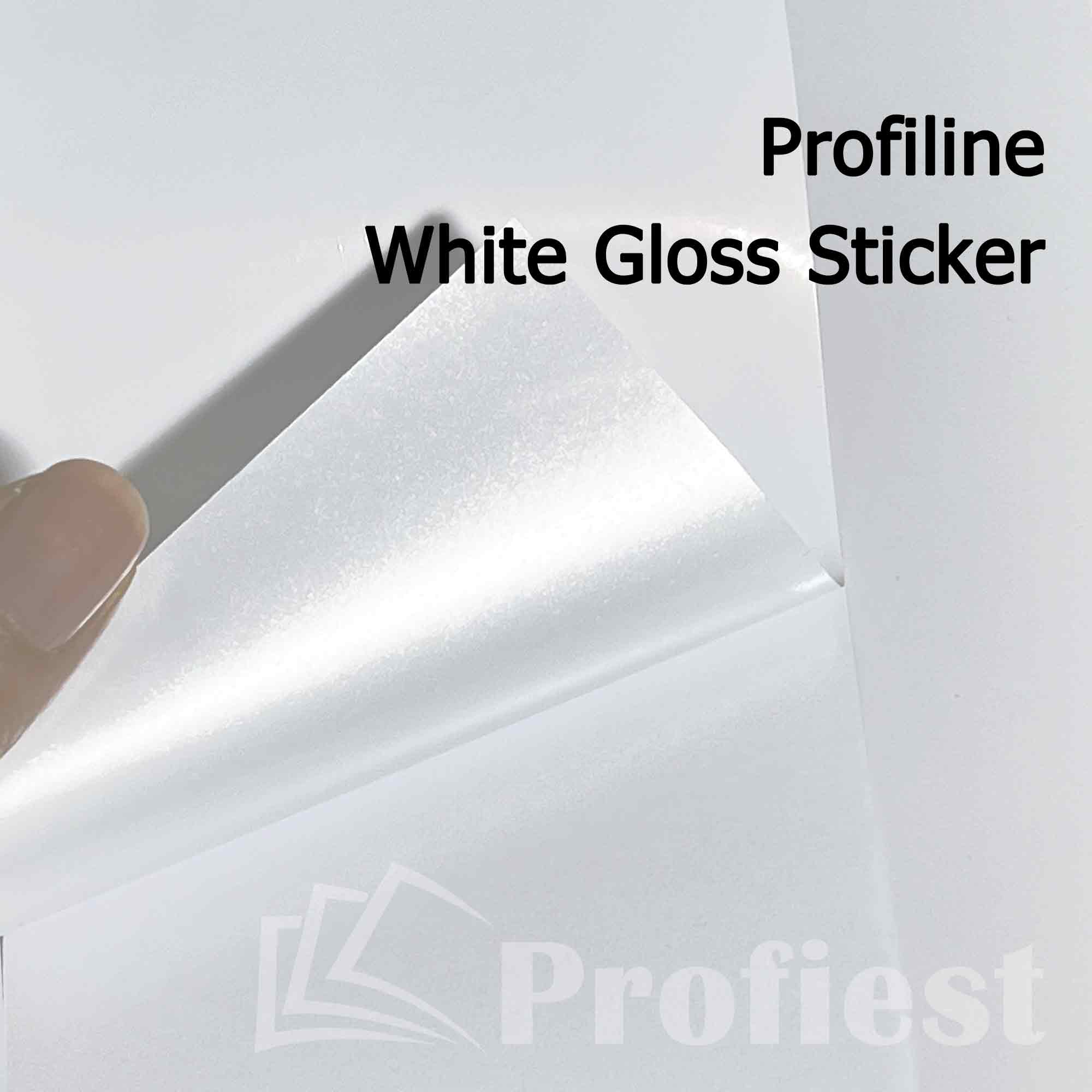 A4: Profiline Gloss White Sticker 75UM
