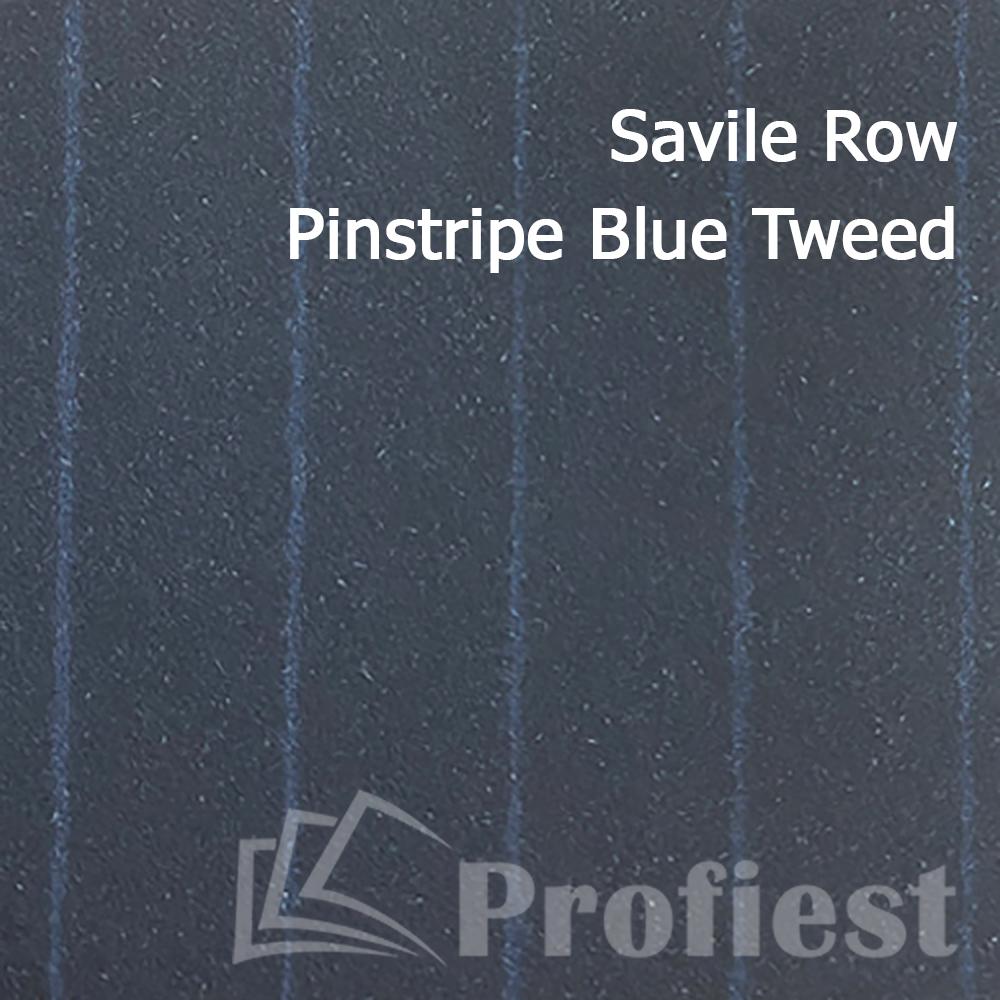 A4: Savile Row Pinstripe Blue Tweed 200g