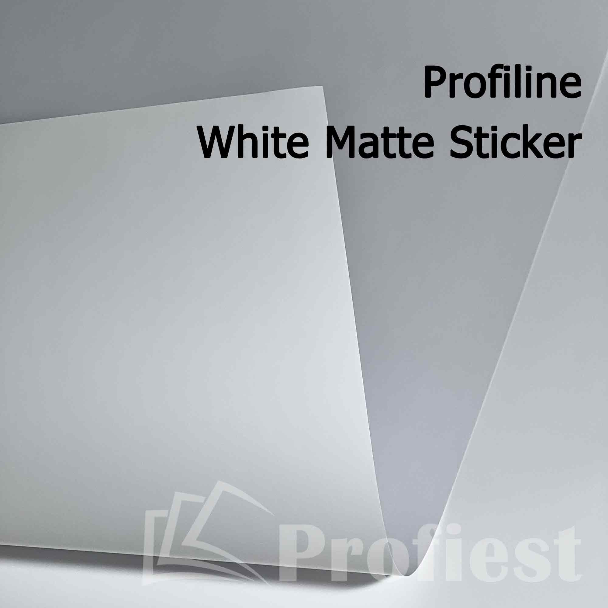 Profiline Matte White Sticker 75UM 72x102 (250)
